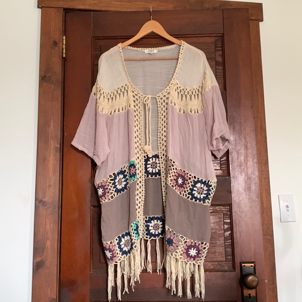 Crocheted beach cover up
